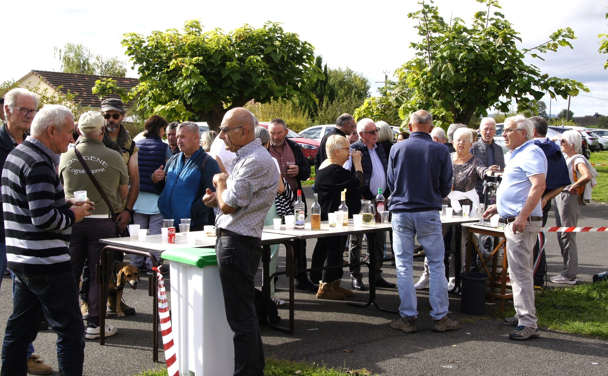 L'apero de la marche des noyers