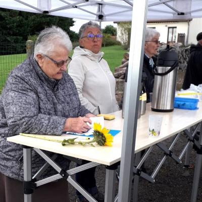 Le ravitaillement de la marche des noyers